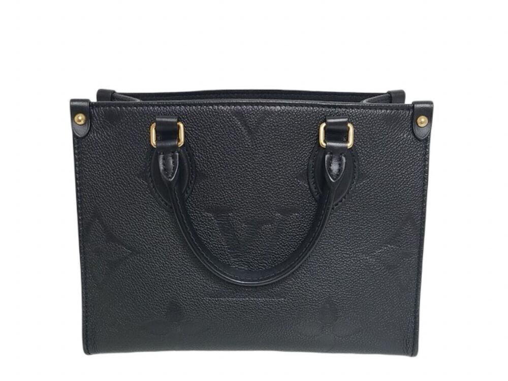Louis Vuitton OnTheGo Monogram Empreinte Handbag Black Noir Black
